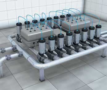 Индуктивные датчики Omron - Контроль положения клапанов на линии по производству молочных продуктов или пива