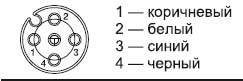 Разъем М12 — Назначение выводов Разъем М12 — Назначение выводов